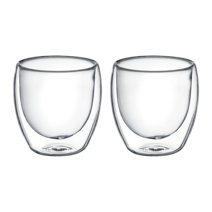 Pohár sklo dvojstenny MIA 250ml , sada 2ks KLC