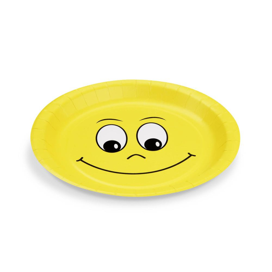 Tanier papierový SMILE o23cm, 10ks jednorazovy