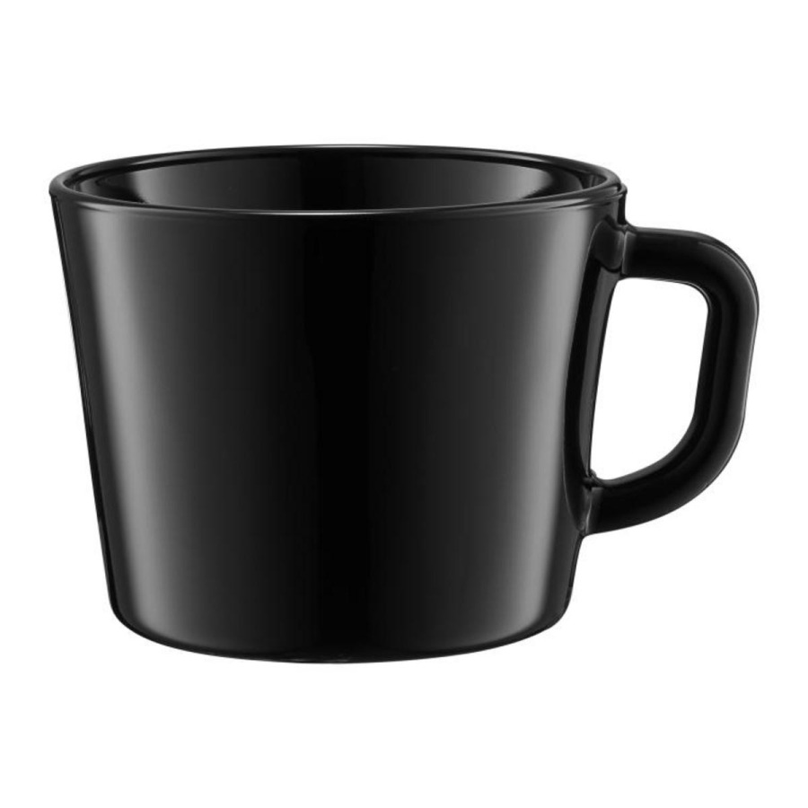 Hrnček sklo 450ml JUMBO čierny