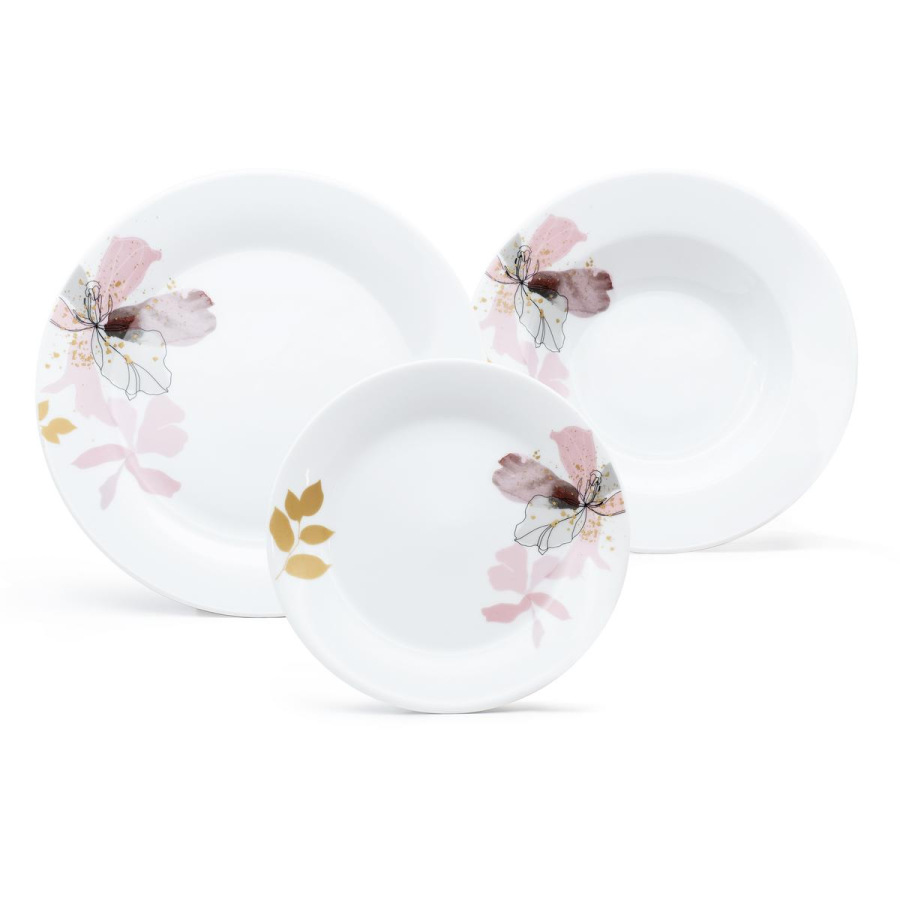 Tanier sada 18-dielna KOSATEC, extra white KLC