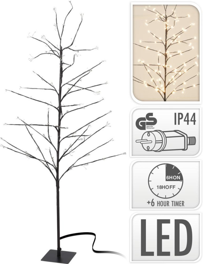 Svetlo vianočné STROM 360 LED 150 cm s časovačom hnedý