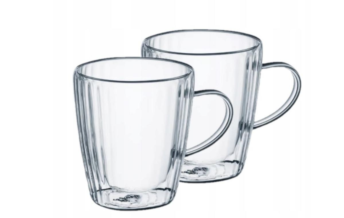 Hrnček sklo dvojstenny CURLY 250ml sada 2ks