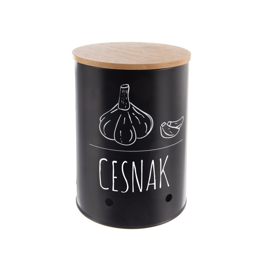 Dóza pr. 11 cm Cesnak BLACK