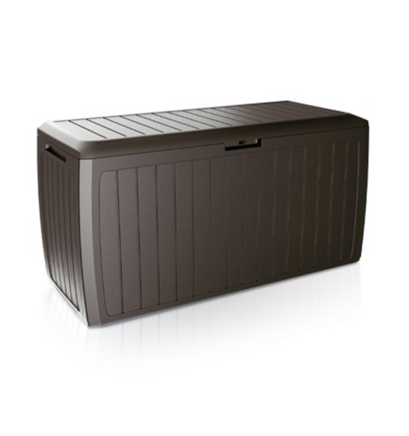 Záhradný úložný box 290 l antracit – plastový s kolieskami