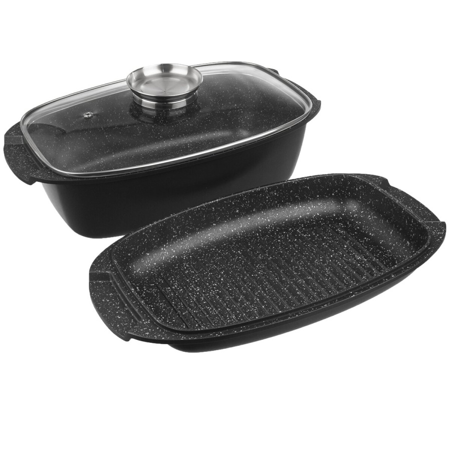 Obojstranný pekáč GRANDE Aroma 39 × 22 cm – nepriľnavý, indukcia