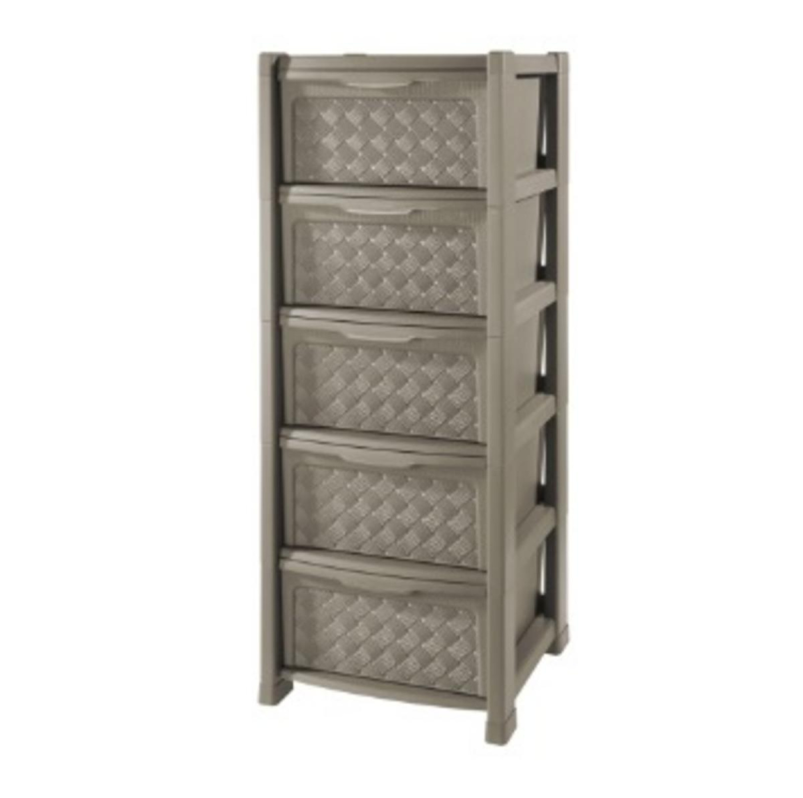 Komoda UH 5-poschodová 38.5X39XH101.5CM moka "Arianna" TONTARELLI
