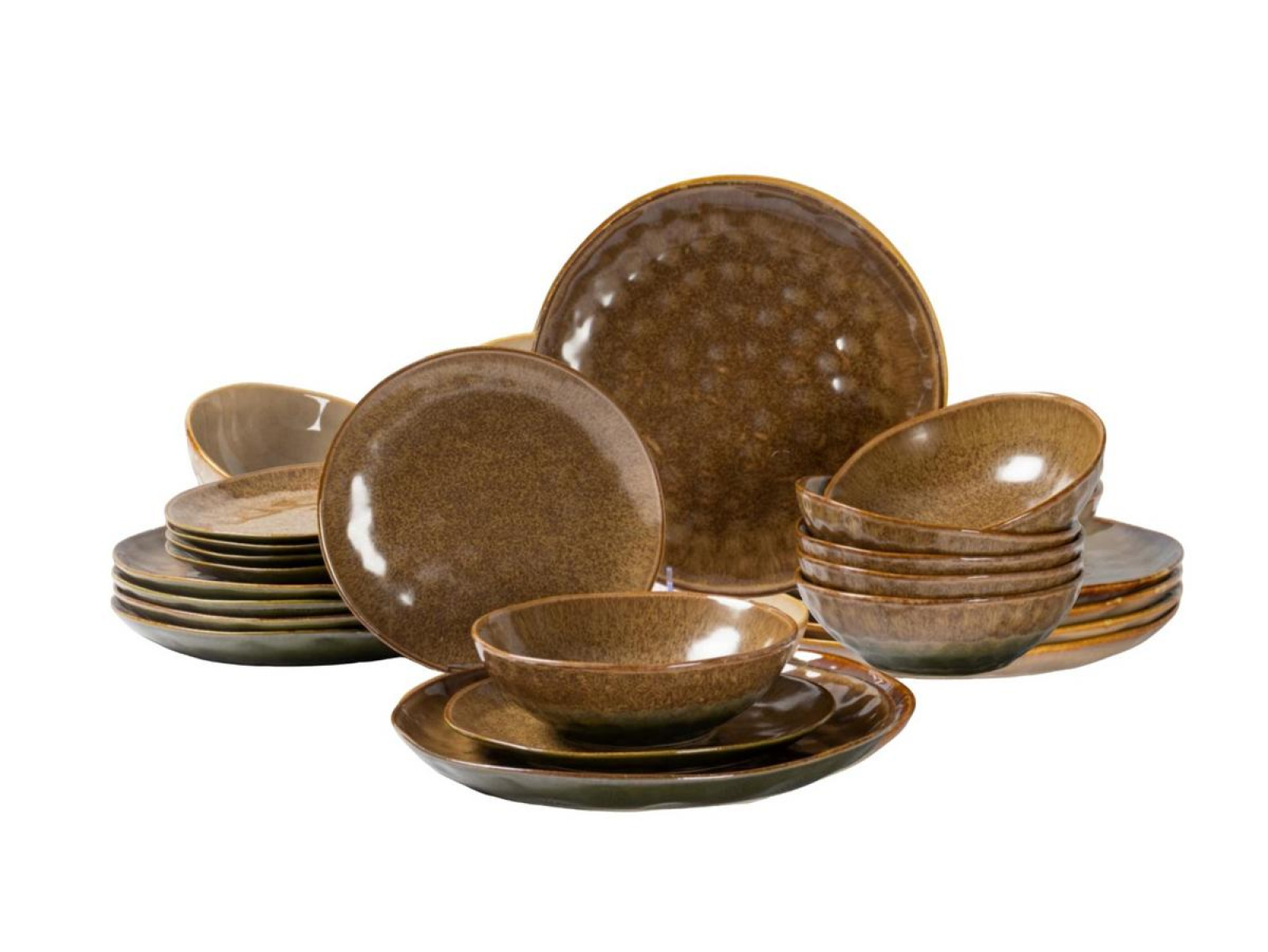 Tanier sada 18-dielna OMBRES INSTA, GREEN BROWN