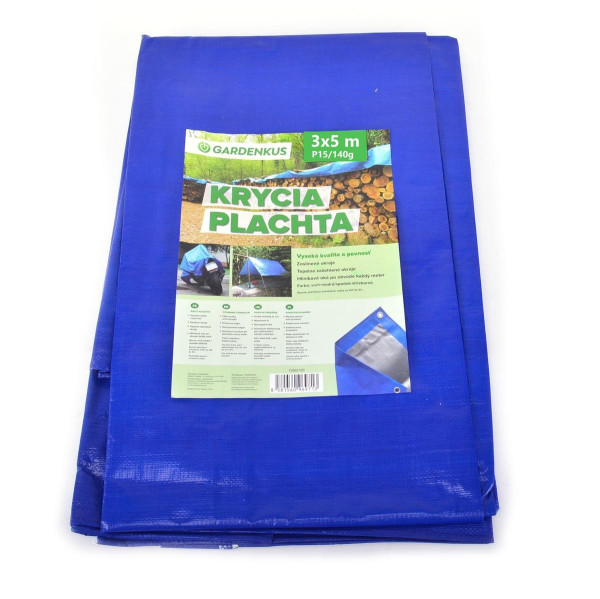 Plachta krycia 3x5 m P15/140g PE GARDENKUS KLC