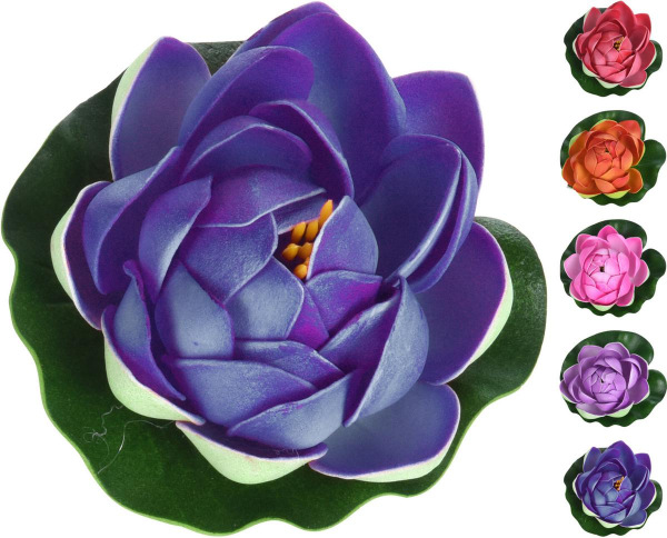 Dekorácia lekno do jazierka 10 cm mix