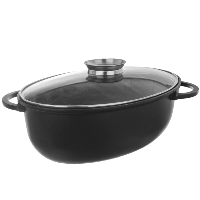Pekáč GRANDE Aroma 43 × 30 cm s pokrievkou – nepriľnavý, indukcia 5