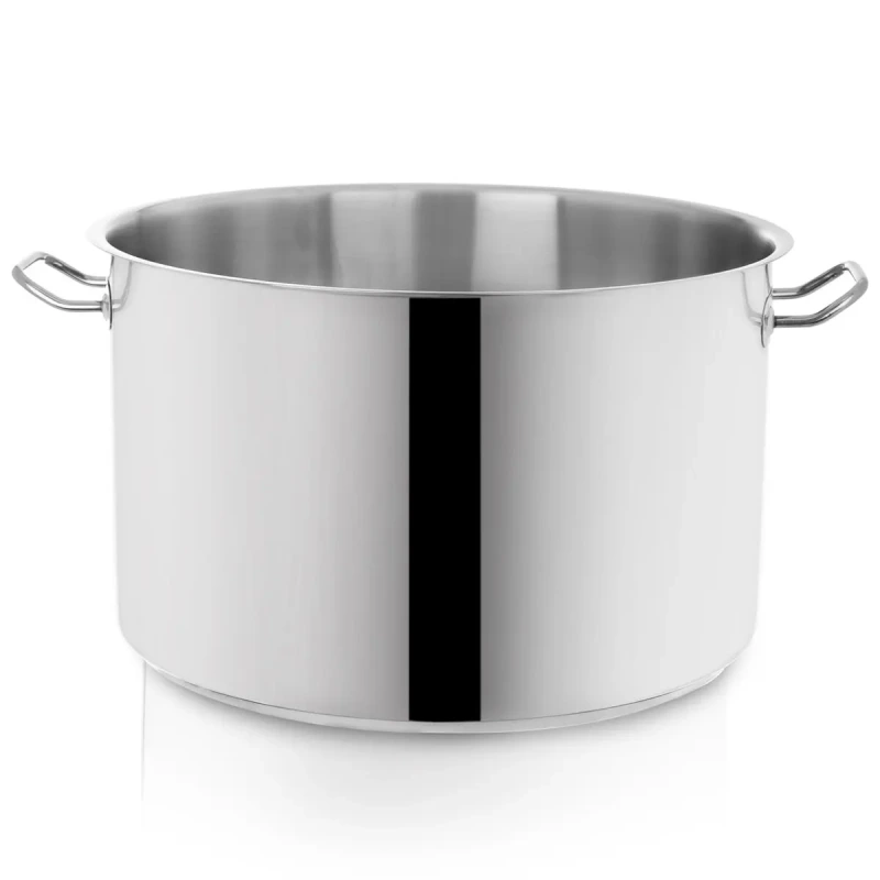 Nerezový kastról STOCK 30 l s pokrievkou – Ø 40 cm, indukcia 2