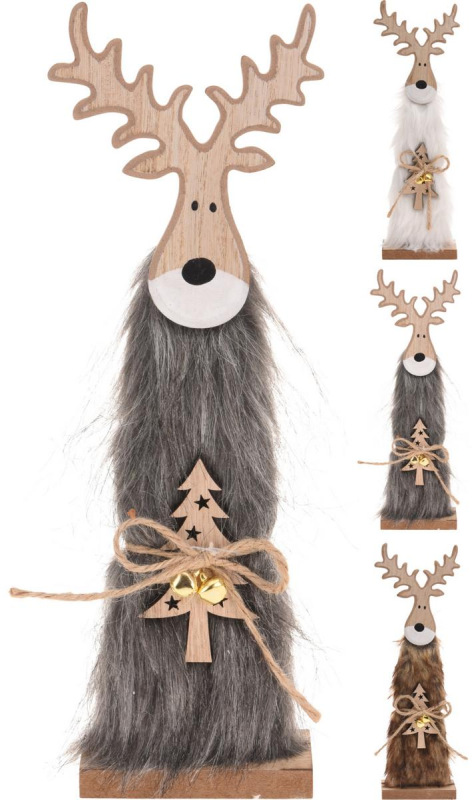 Postavička sob na podstavci 9x4x30 cm drevo mix