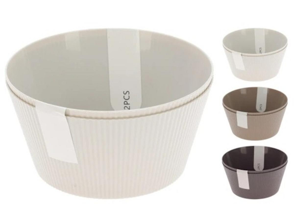 Miska 500ml melamín 15x7,4 cm 2ks mix