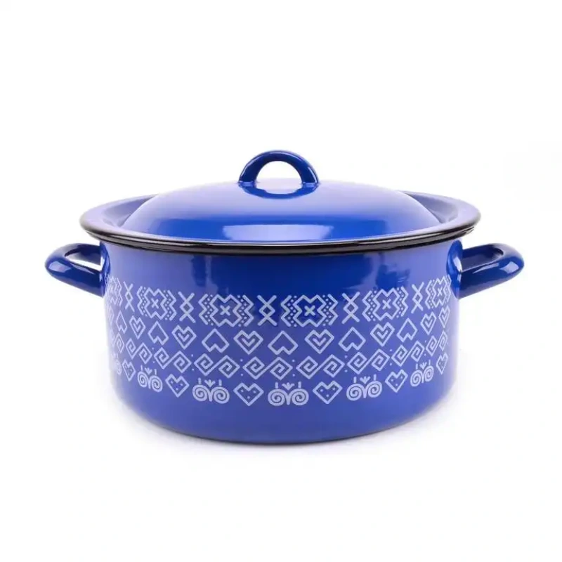 Kastról smalt + pokr. 26cm/6,0L dekor Čičmany KLC