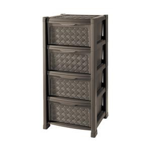 Komoda UH 4-poschodová 38.5X39XH82.5CM hnedá "Arianna" TONTARELLI
