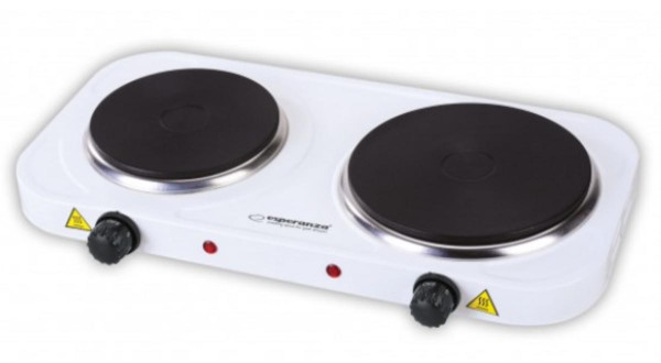 Varič elektrický biely dvojplatnička YELLOWSTONE 2500W