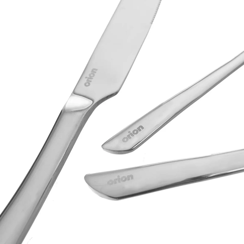 Príbory SHAPE 24 dielov – moderná luxusná nerezová sada bez dekoru 4