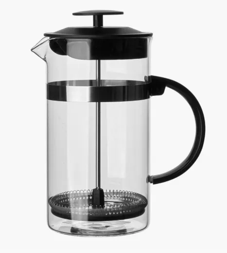 Kanvica na kávu a čaj 1000ml sitko-piest, nerez FRENCH PRESS (k odberu 1ks)