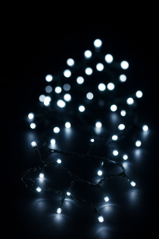 Vianočné LED svetlá 560 LED studená biela – 11 m, IP44 1