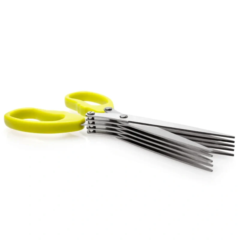 Nožnice na bylinky s čistidlom – 5-čepeľové 2