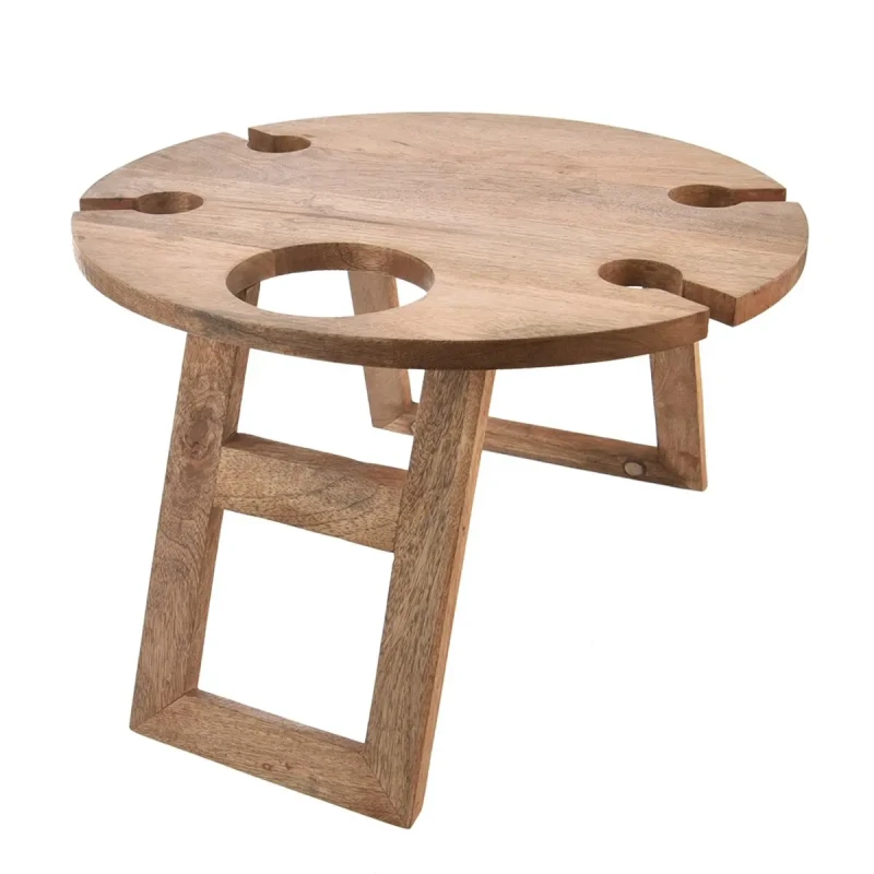 Pikniková tácka-stolík MANGO pr. 39,5 cm, v. 24,5 cm 2