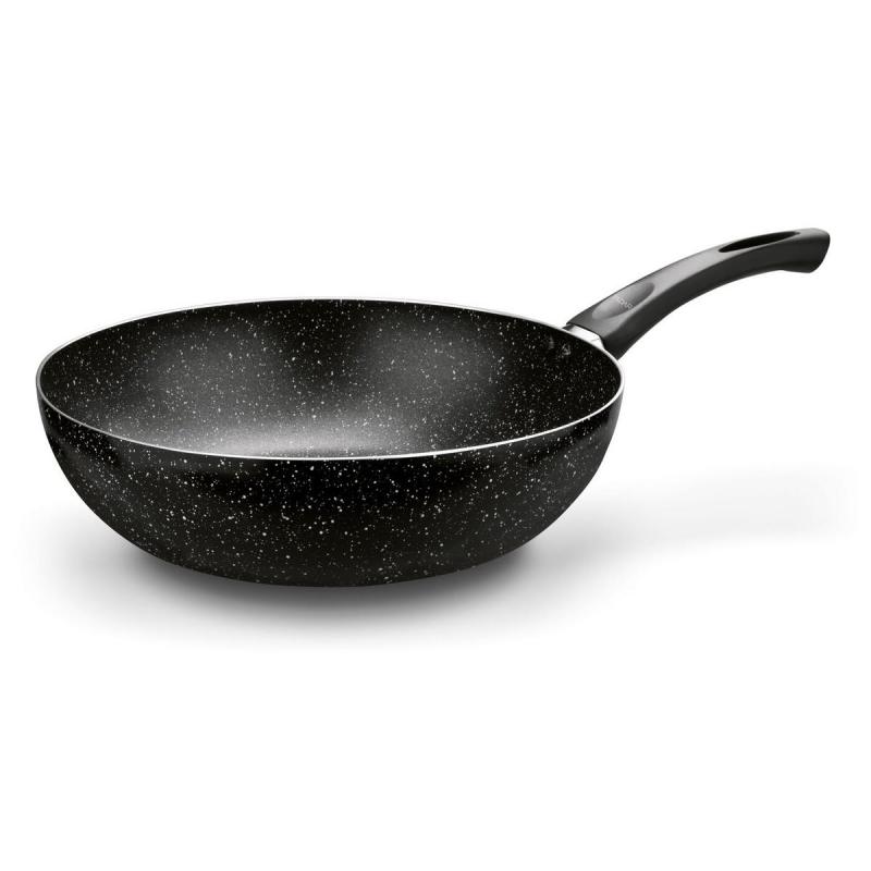 Panvica MARMARA 30 cm čierna WOK, nepriľnavá