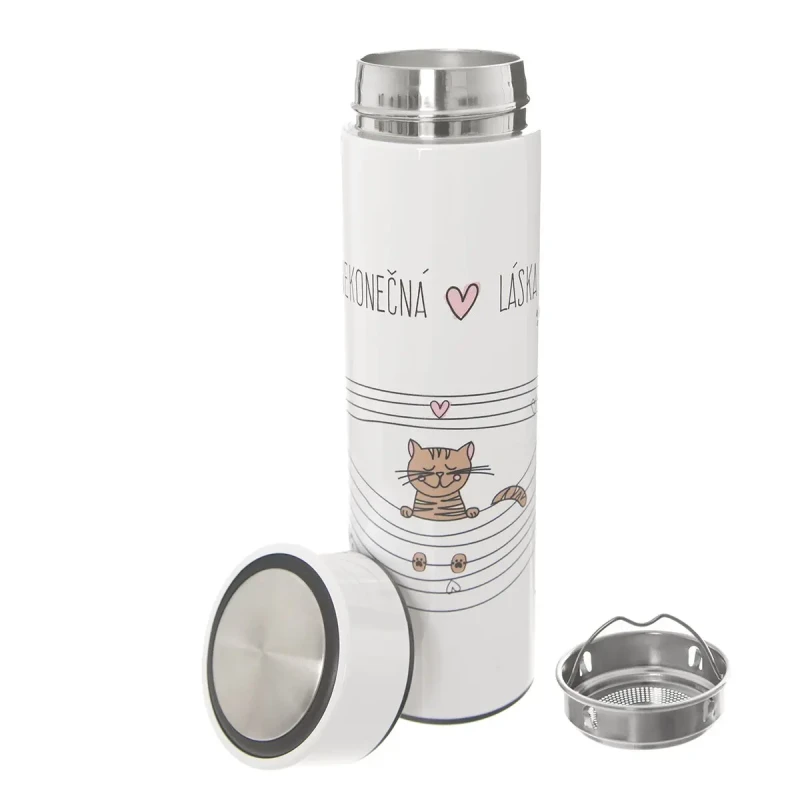 Termoska NEKONEČNÁ LÁSKA mačka 0,4 l 1