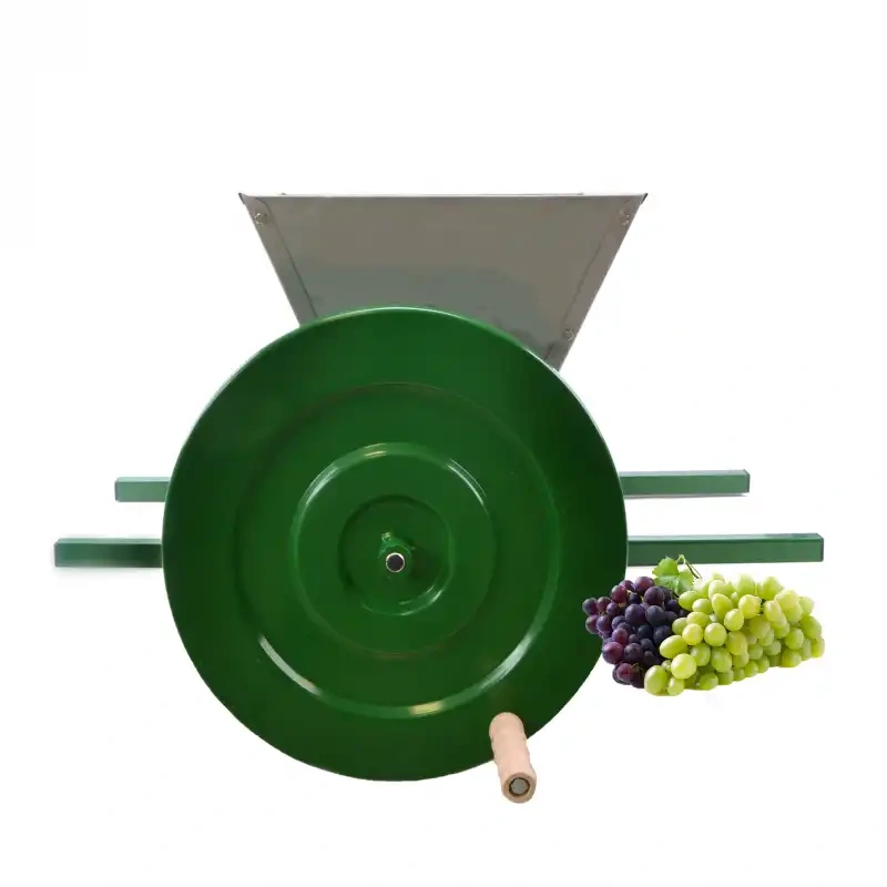 Ručný drvič hrozna 15 l s valcami nerezový násypník na bobule 65 × 40 × 52 cm 2