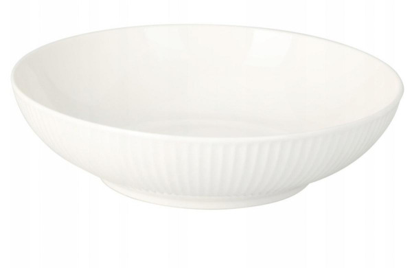 Tanier hlboký 20 cm porcelán biely SIAKI