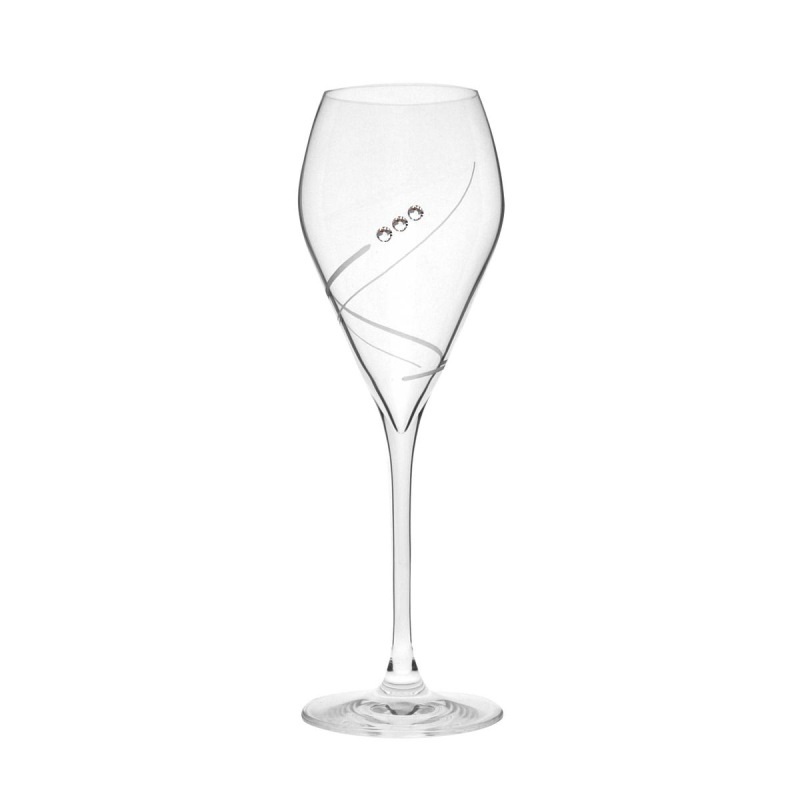 Pohár na víno prosecco 230ml, sada 4ks CRYSTALS