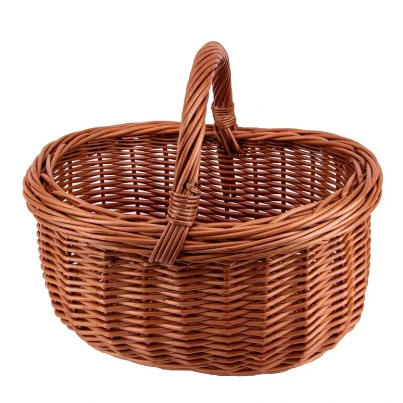 Košík prútený 4 32x26xH18 cm oválny KLC