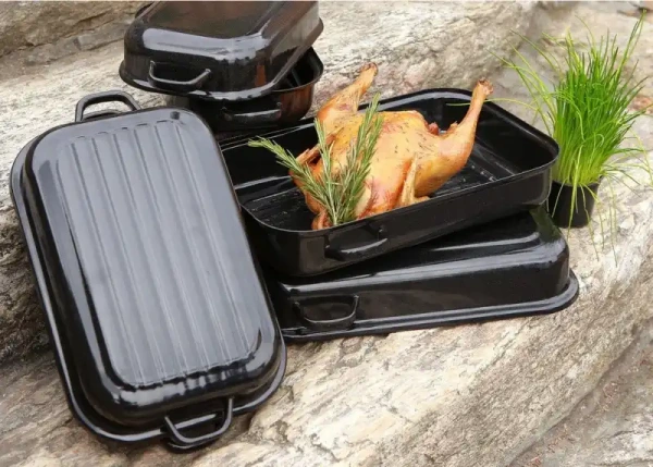 Dvojdielny smaltovaný pekáč 3,5 l – priemer 30 cm 7