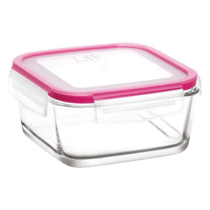 Dóza s tesnením na potraviny sklo 1,15l FRESCO , štvorec KLC