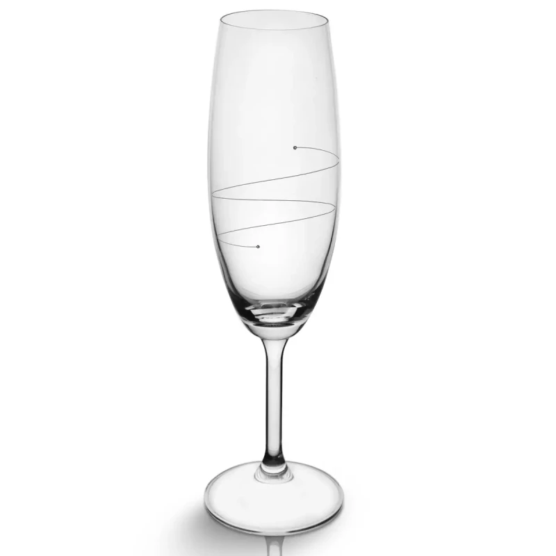 Pohár na sekt vlnka 0,22 l 2 ks 2