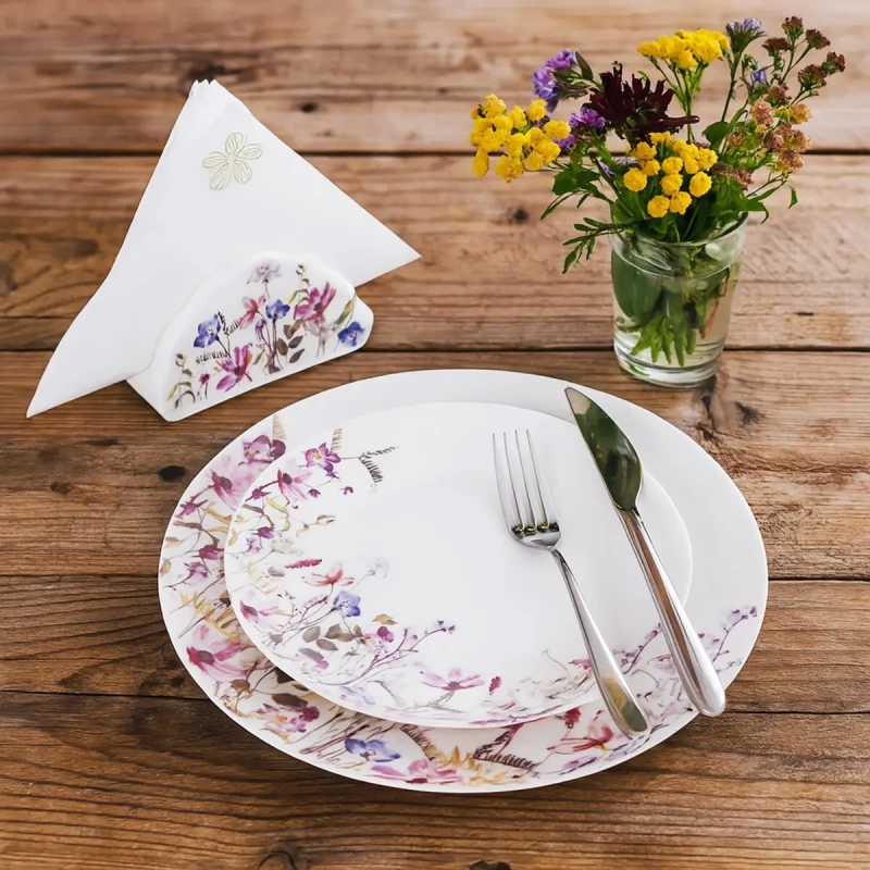 Jedálenská sada LÚKA 18 dielov – porcelánová pre 6 osôb 1