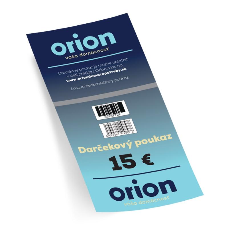 Darčekový poukaz Orion 15 EUR