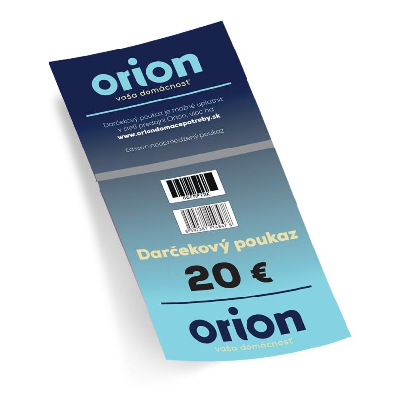 Darčekový poukaz Orion 20 EUR