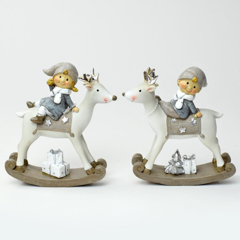 Postavička dieťa na sobovi 12x3,8x14cm mix