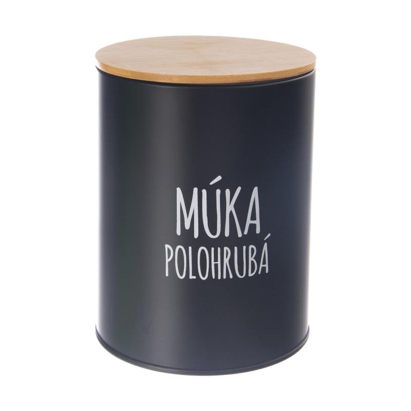 Dóza Múka polohrubá BLACK pr. 13 cm