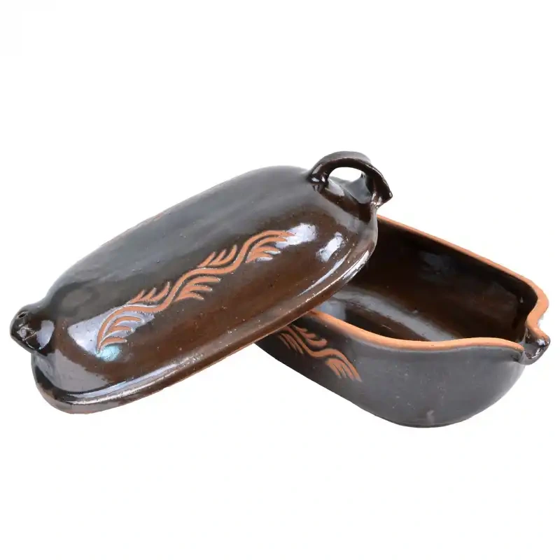 Veľký keramický pekáč I. trieda – dvojdielny, slovenská výroba 2