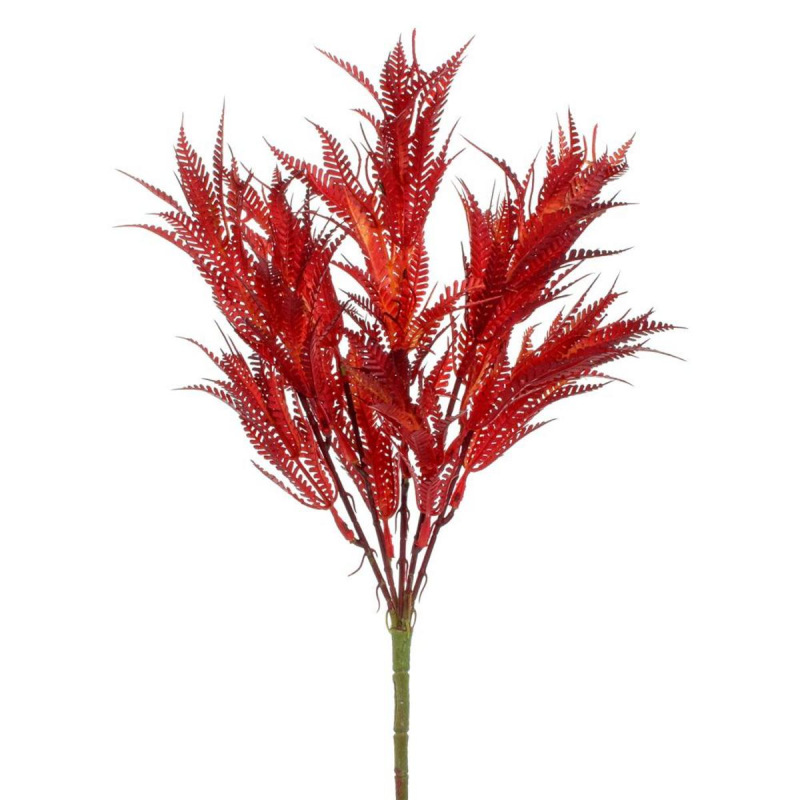 Ozdoba zápichovacia papraď 40cm červený