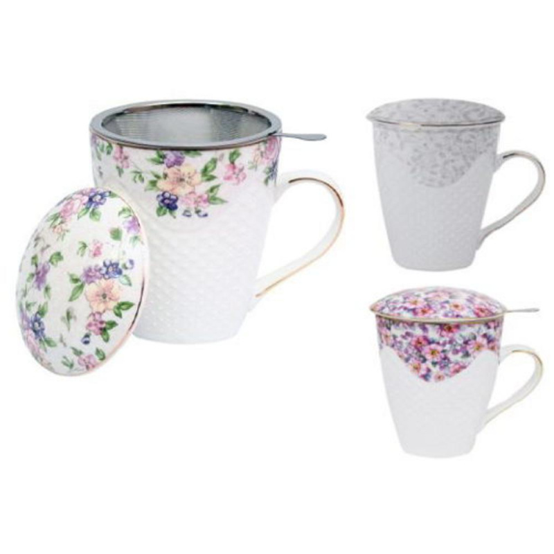 Hrnček porcelánový 430 ml VALENTINA so sitkom