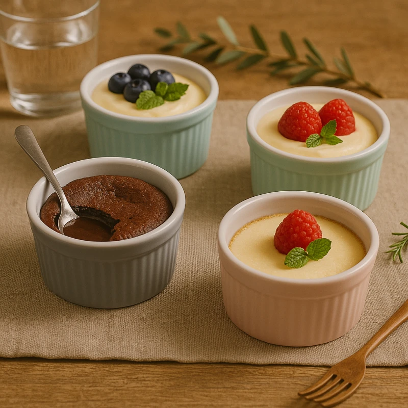 Porcelánová miska pastelová Ø 8,5 cm – na dezerty a zapekanie 1