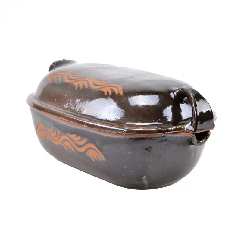 Veľký keramický pekáč I. trieda – dvojdielny, slovenská výroba 4