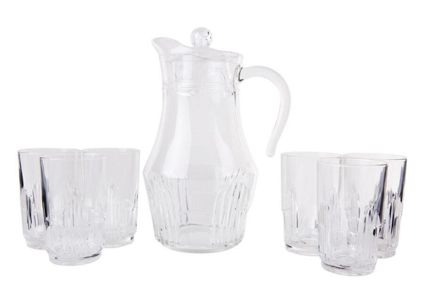 Džbán 1,8 l + 6x pohár 270 ml do 50°C ORIENT sklo