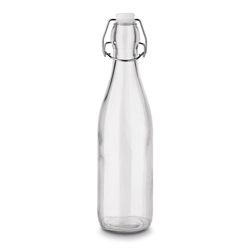 Fľaša sklo 500 ml s patentným uzáverom, okrúhla