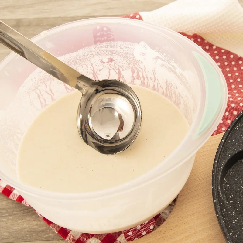 Nerezová naberačka 26 cm, priemer 6 cm – kuchynská naberačka z nerezovej ocele 1