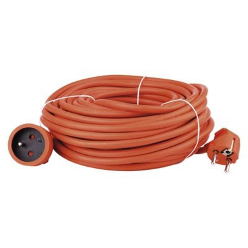 Kábel predlž.250V 20m/1Z/ ORANŽ 1,5mm KLC