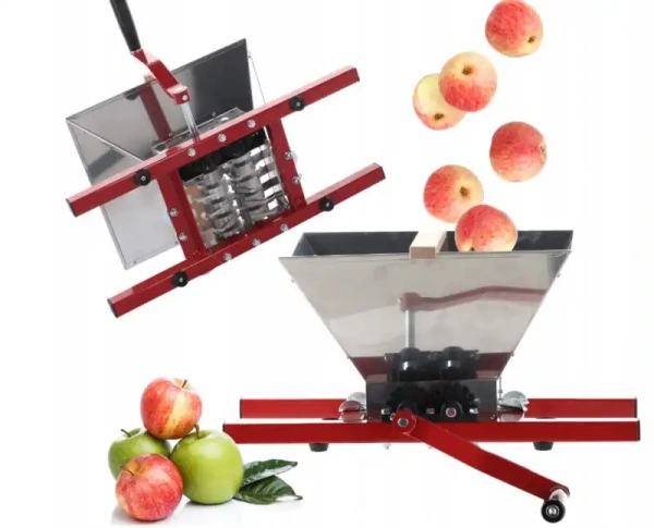 Ručný drvič ovocia 7 l nerezový na jablká 53 × 34 × 14,5 cm 4