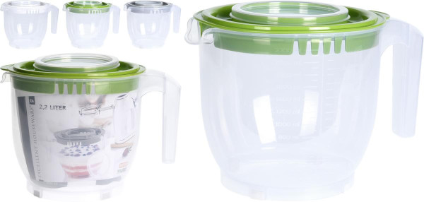 Miska na šľahanie UH 2,2l s 2 vrchnákmi